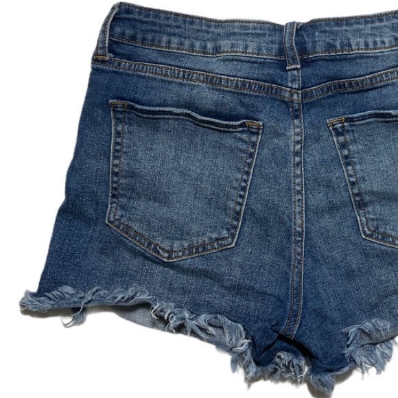 Just USA Shorts Distressed Raw Hem Denim Large - Picture 5 of 12